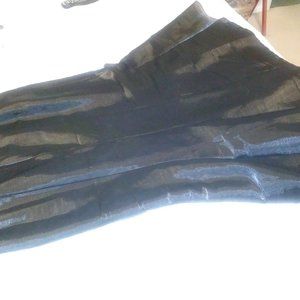 J. R. Nites By Carol Lin Black Shimmering Formal Cocktail A-line Maxi Skirt